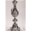 Image 3 : Antique Russian .840 silver candlestick footed with repousse decoration, circa 1840, 13-1/2" in heig