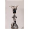 Image 4 : Antique Russian .840 silver candlestick footed with repousse decoration, circa 1840, 13-1/2" in heig