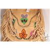 Image 2 : Canadian Indigenous suede and wool purse with muslin lining and beaded decoration