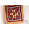 Image 2 : Canadian Indigenous purse with fringed edge, cotton lining and beaded decoration