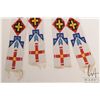 Image 4 : Pair of Native American beaded ceremonial sashes, each 28" in length