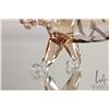 Image 3 : Swarovski amber crystal "Tiger" no. 1003148, 3 1/2" in height. Includes original box and a mirrored 