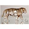 Image 4 : Swarovski amber crystal "Tiger" no. 1003148, 3 1/2" in height. Includes original box and a mirrored 