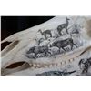Image 12 : Vintage horse skull with decorative scrimshaw drawing featuring African animals including giraffes, 