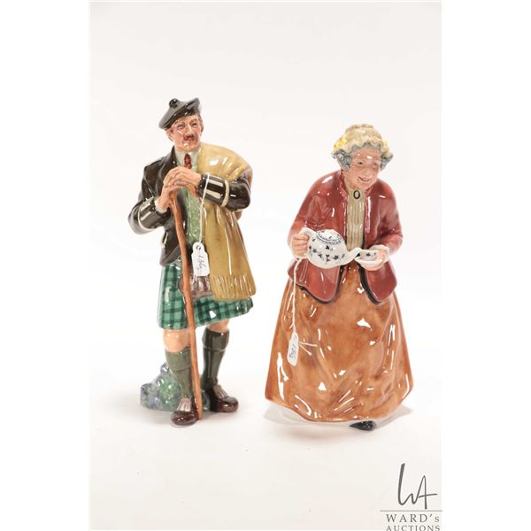 Two Royal Doulton figurines including "The Liard" HN2361 and "Teatime" HN2255