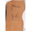 Image 4 : Inuit wood carving "Raven" by Willie Hawking, Kingsome Inlet B.C. 21 1/2" in length and molded, wood