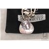 Image 2 : Sea of Cortez pearl pendant in unmarked silver holder and a heavy 20" silver necklace marked 925 Mex