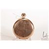 Image 5 : Waltham 7 jewel pocket watch model 1890 with white enamel double sunk dial, gold filled full hunter 