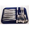 Image 1 : Wallace "Stradivari" sterling silver flatware including settings for twelve of luncheon knives and d