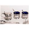Image 4 : Selection of sterling silver including large sterling silver serving spoons, two open salts and a mu