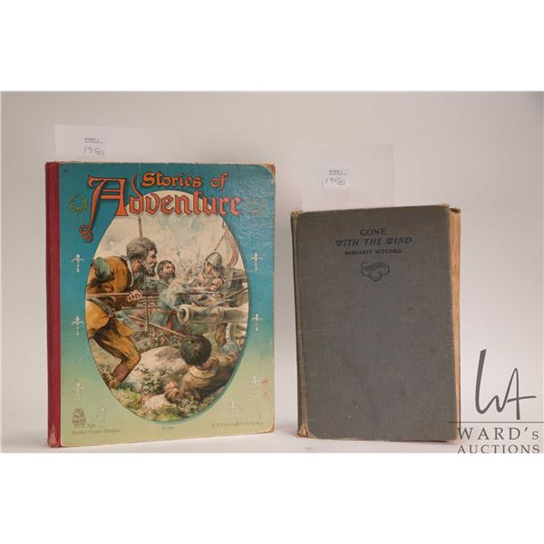 Two vintage hard cover books including a 1938 printing of Gone With The Wind by Margaret Mitchell an