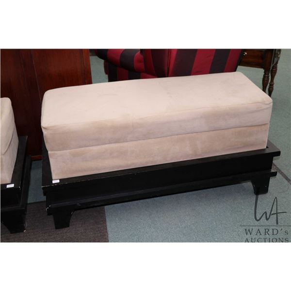 Modern window/ bed end seat with flip up storage seat 19" H X 40" W X 17"