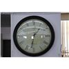 Image 1 : Convex glass battery operated wall clock with metal frame measures 24" in diameter