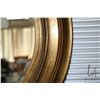 Image 2 : Modern gilt framed beveled wall mirror 34" outside diameter
