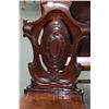 Image 3 : Pair of antique mahogany shield back hall chair with 17" seat height