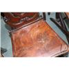 Image 5 : Pair of antique mahogany shield back hall chair with 17" seat height