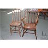 Image 1 : Two antique chairs including spindle back arm chair and bentwood side chair