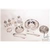 Image 1 : Selection of sterling including 5-1/2" pierced edge dish, a 3-1/4" dish marked "Ottawa 1950", a dres