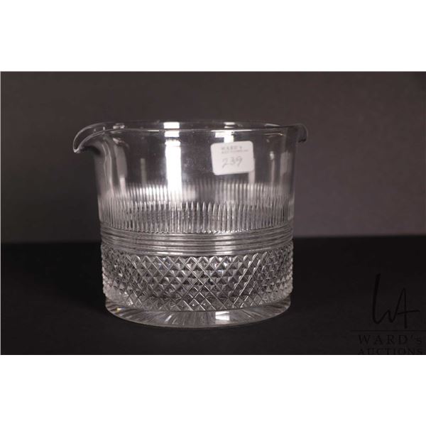 Georgian cut crystal wine taster