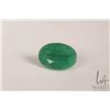 Image 1 : 11.17 ct Columbian emerald oval cut gemstone with certificate provided by consignor