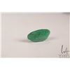 Image 2 : 11.17 ct Columbian emerald oval cut gemstone with certificate provided by consignor