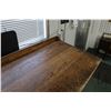 Image 3 : Antique Mission style, three drawer oak clerks/ standing desk, 49" H X 72" W X 27" D