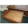 Image 4 : Antique Mission style, three drawer oak clerks/ standing desk, 49" H X 72" W X 27" D