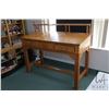 Image 1 : Antique quarter cut oak, Mission style clerks/ standing desk with topper, height to top of desk 45" 
