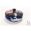Image 2 : Vintage Moorcroft "Orchids in Springtime" 4 3/4" diameter lidded bowl