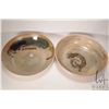 Image 1 : Two artisan made pottery bowls including 14 3/4"" and 14" diameter by L. Kosteriva ( Creech' s Lakel