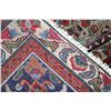 Image 3 : Iranian wool carpet "Mashad" with center medallion on red background and highlights of blues, taupe,