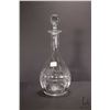 Image 1 : Signed Baccarat Turin crystal decanter with stopper, 13" in height