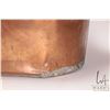 Image 4 : Vintage large double handled copper wash tub, 23" long X 13" wide