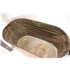 Image 6 : Vintage large double handled copper wash tub, 23" long X 13" wide