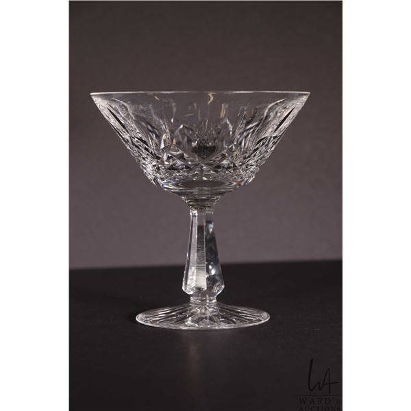 Eleven signed Waterford "Kenmare" champagne/ tall sherbet glasses