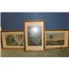 Image 1 : Three gilt framed prints of antique etchings including "The Falls From Narrow Neck Near the Eastern 