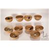 Image 1 : Ten artisan made pottery bowls believed to be by L. Kosteriva ( Creech' s Lakeland Pottery Guide) in
