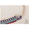 Image 2 : First Nations beaded chocker, 36" including fringe