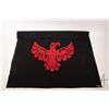Image 1 : Felt applique Thunderbird Raven, 26" X 28"