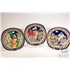 Image 1 : Three vintage Rosenthal collector plates designed by Bjorn Winnblad, each 11" in diameter