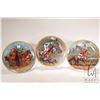 Image 1 : Three vintage limited edition American Artist collectible horse theme plates by artist Fred Stone in