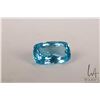 Image 1 : 42.23 ct. Royal blue Topaz cushion cut gemstone with certificate provided by consignor