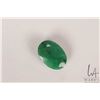 Image 1 : 10.05 ct. Columbian Emerald oval cut gemstone with certificate provided by consignor