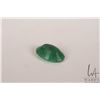 Image 2 : 10.05 ct. Columbian Emerald oval cut gemstone with certificate provided by consignor