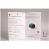Image 4 : 10.05 ct. Columbian Emerald oval cut gemstone with certificate provided by consignor