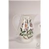 Image 2 : Portmeirion Botanic Garden 11" diameter Christmas rose bowl and 7 1/2" dogwood pitcher