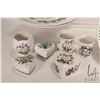 Image 2 : Large selection of Portmeirion Botanic Garden porcelain including 14" diameter divided dish, two 10 