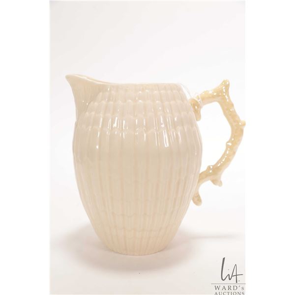 Vintage brown mark Belleek Limpet jug 6" in height