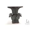 Image 3 : Chinese four ram head Hu Shang style square zun ritual bronze pouring vessel