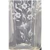 Image 3 : Vintage Cut Murano Glass Vase, Hand Signed by artist Cenedese Giovanni, titled Doves of Spring. 10-3